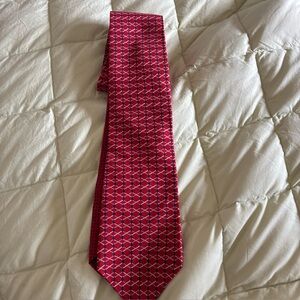 Tommy Hilfiger silk Red and Blue Patterned Tie